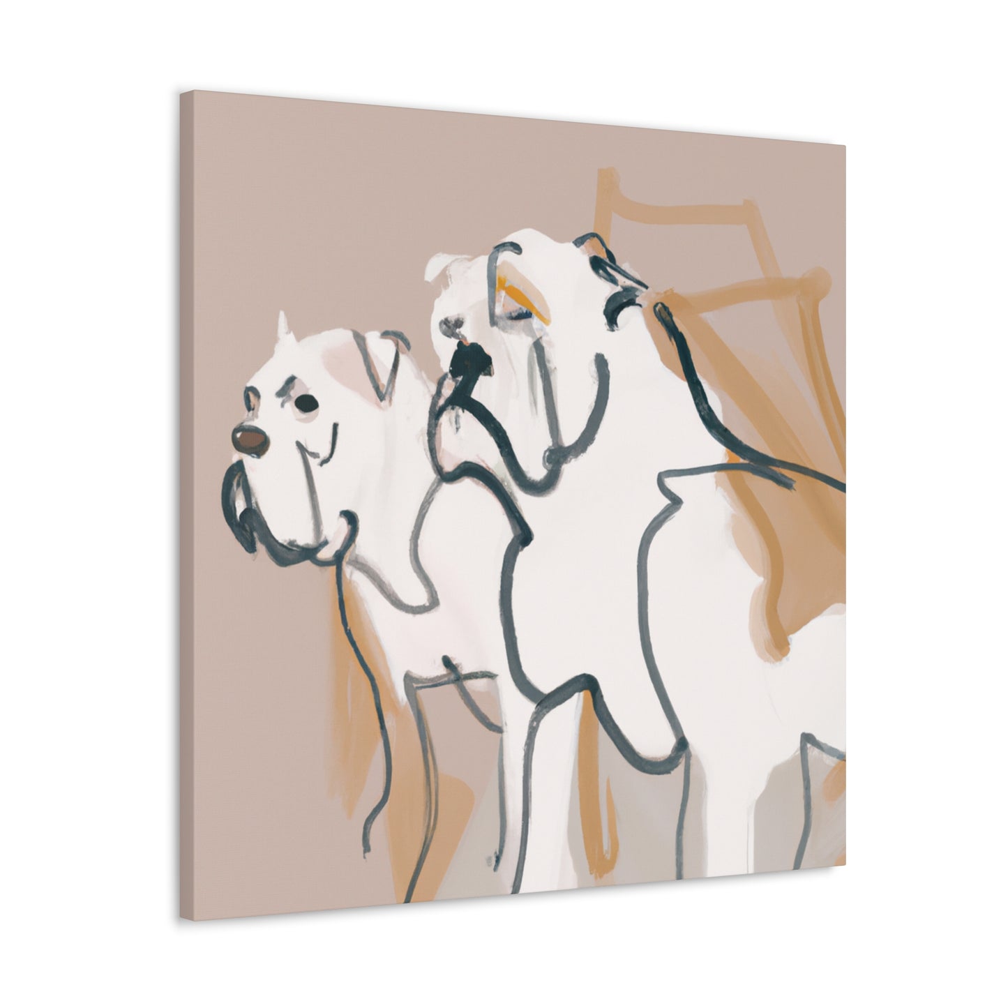 "American Bulldog Uplifted" - Canvas