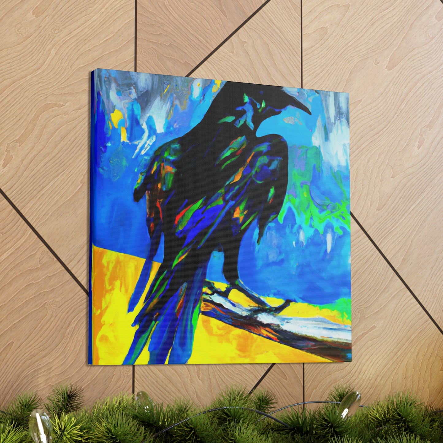 American Crows Take Flight - Canvas