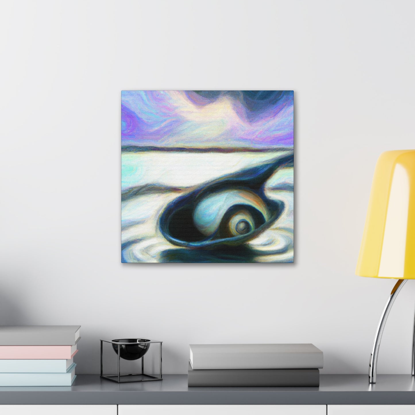 Clam Under Moonlight. - Canvas