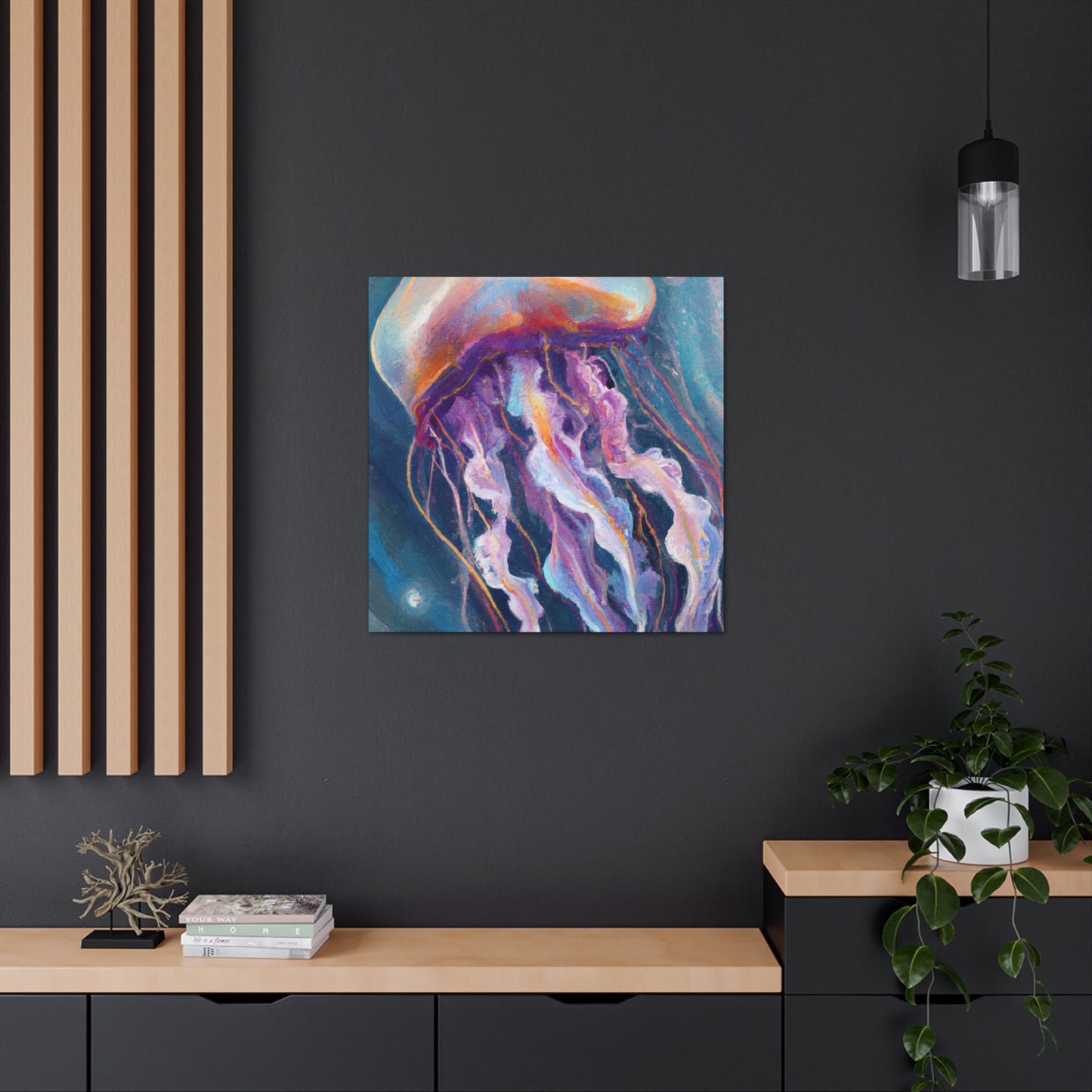 "Jellyfish in Art Deco" - Canvas