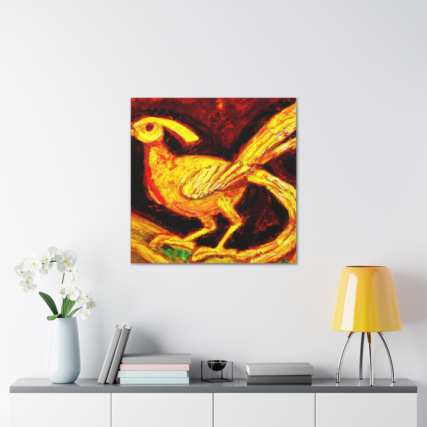 Golden Pheasant Dreaming - Canvas