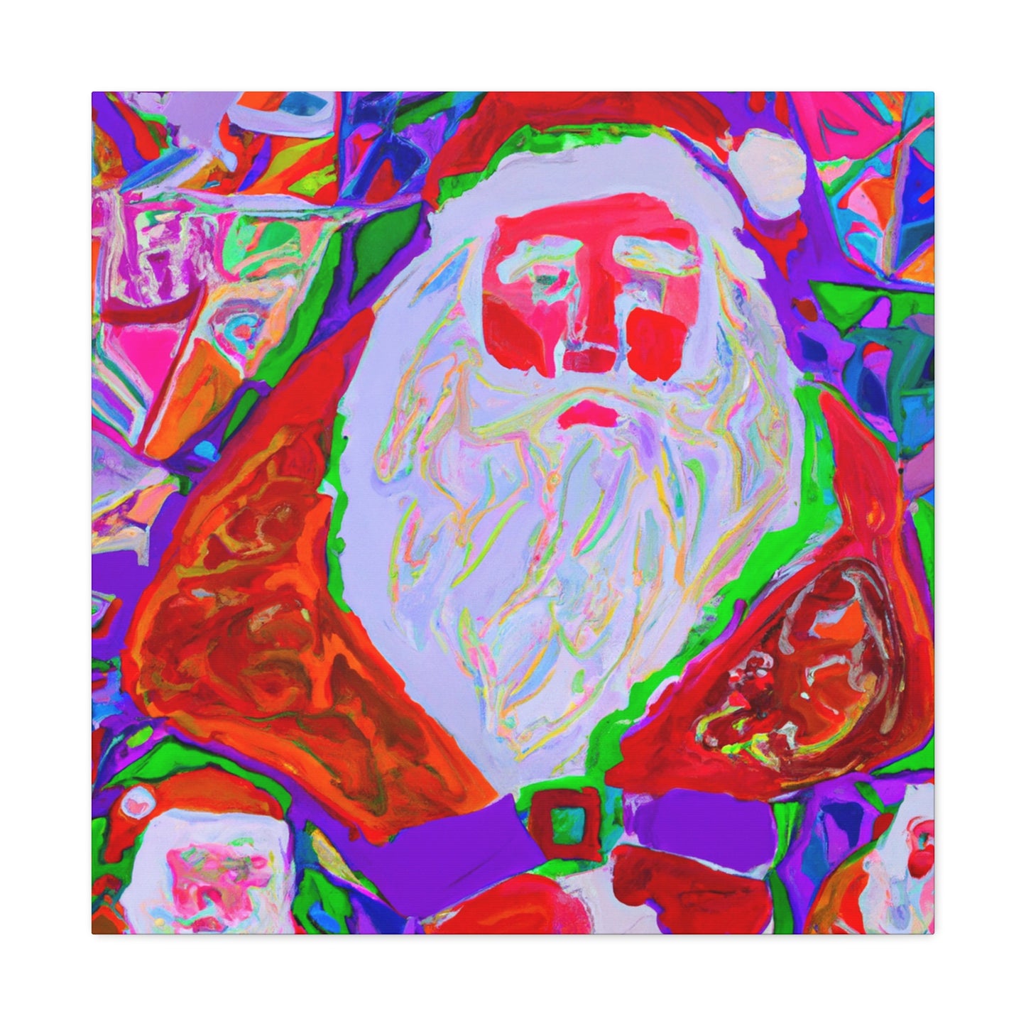 Santa's Bright Fauvism - Canvas