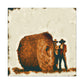 "Rural Harvest Hay Bales" - Canvas