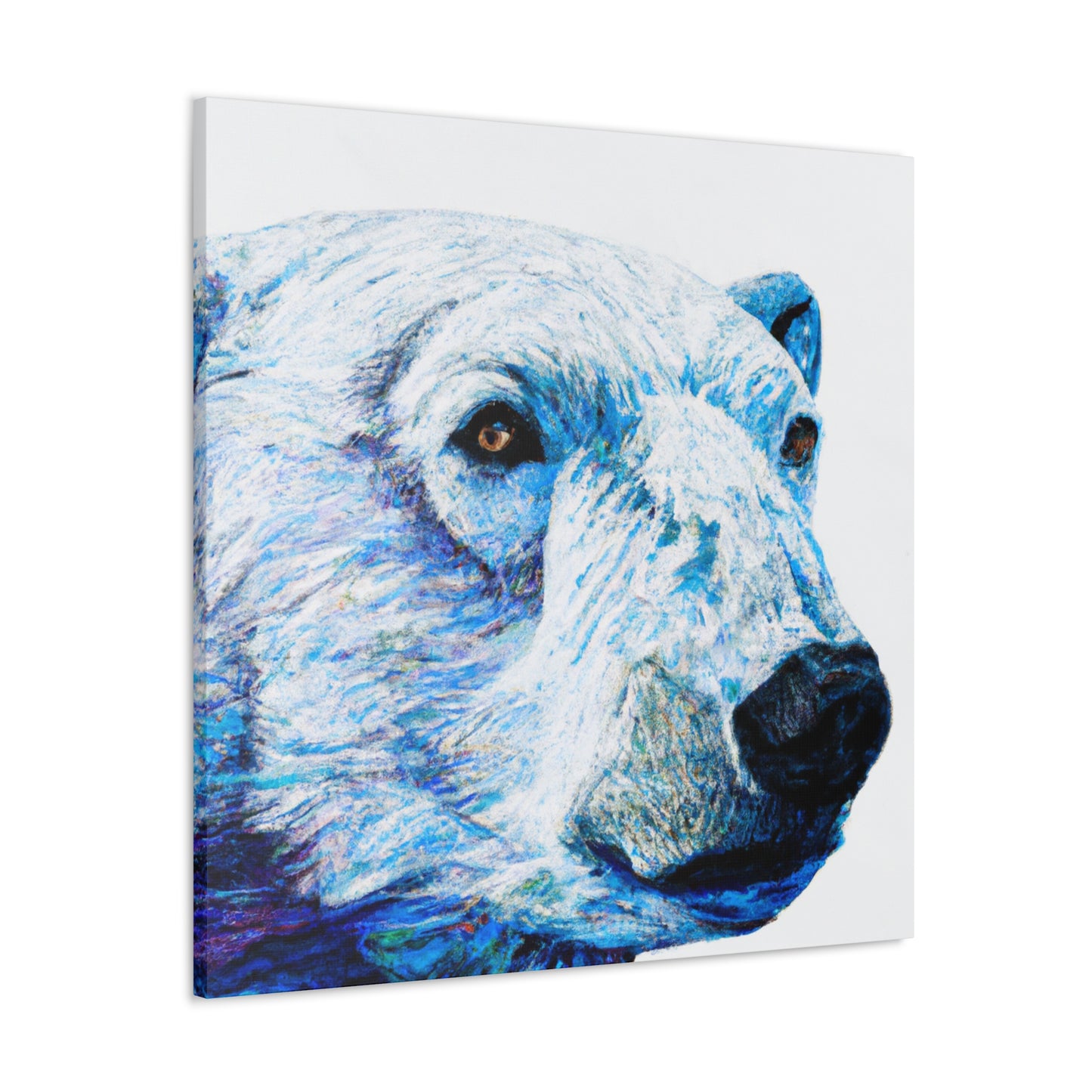 "Polar Bear in Hyperrealism" - Canvas