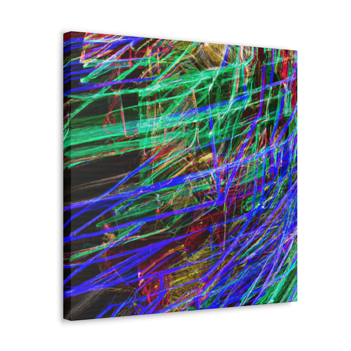 "Christmas Lights Glowing Bright" - Canvas