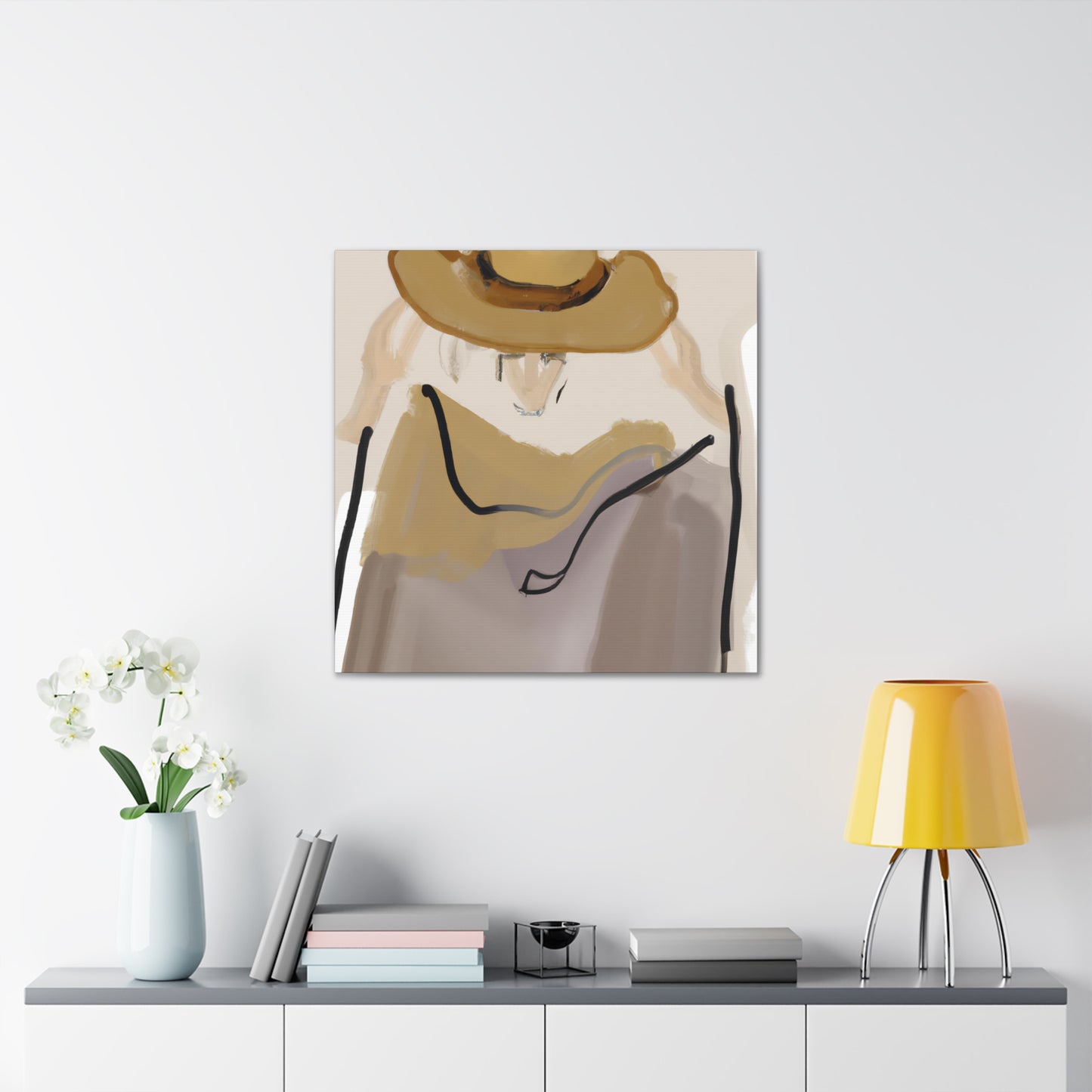 Cowboy Hat Reflection - Canvas