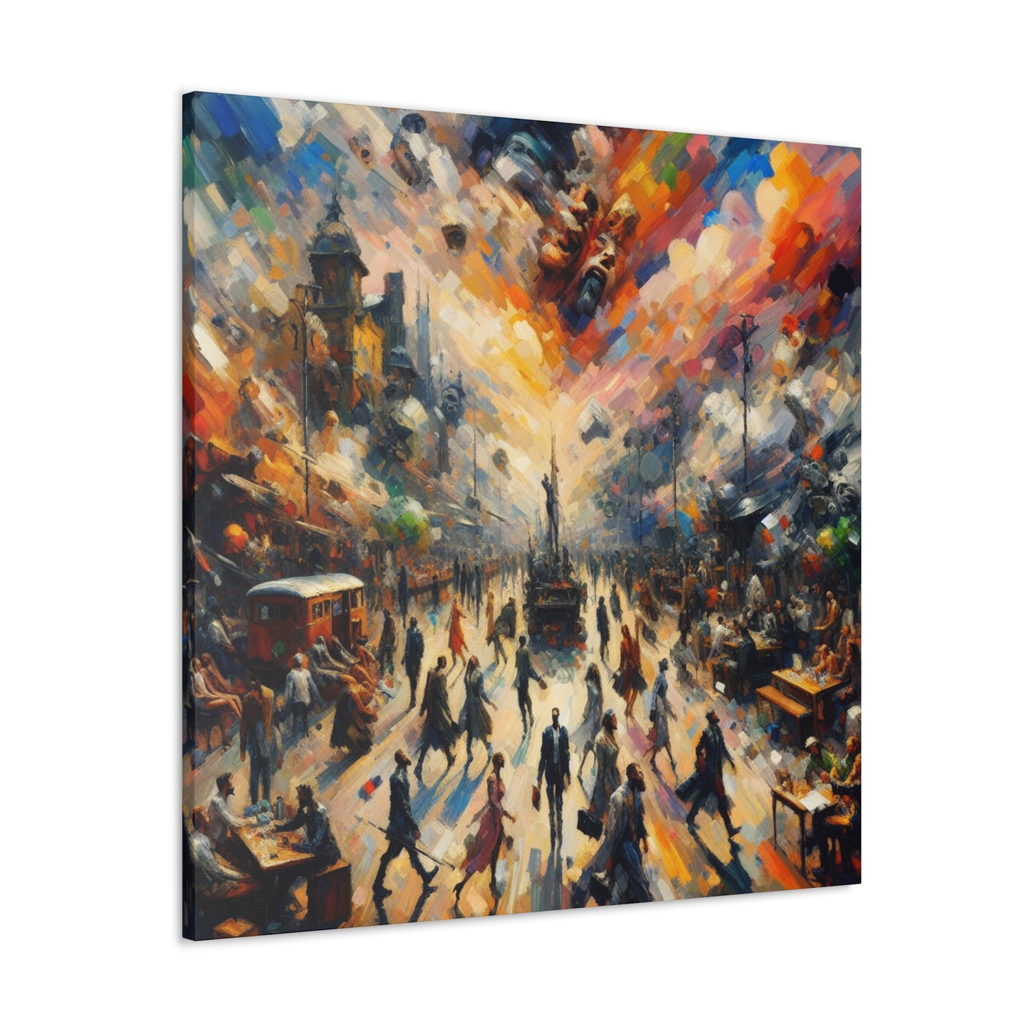 "Vivid Descent's Rapture" - Canvas