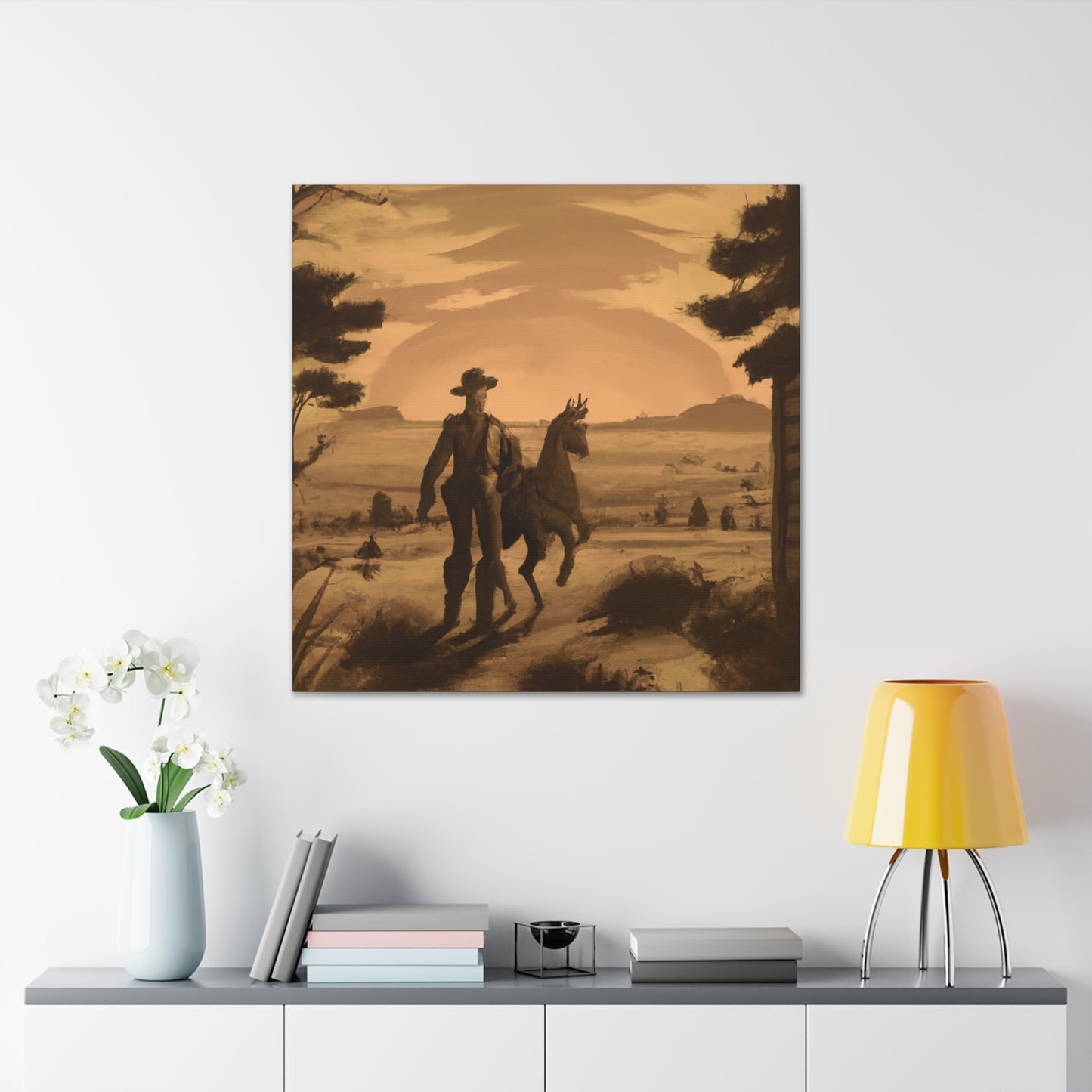 Western Landscape Jewel - Canvas