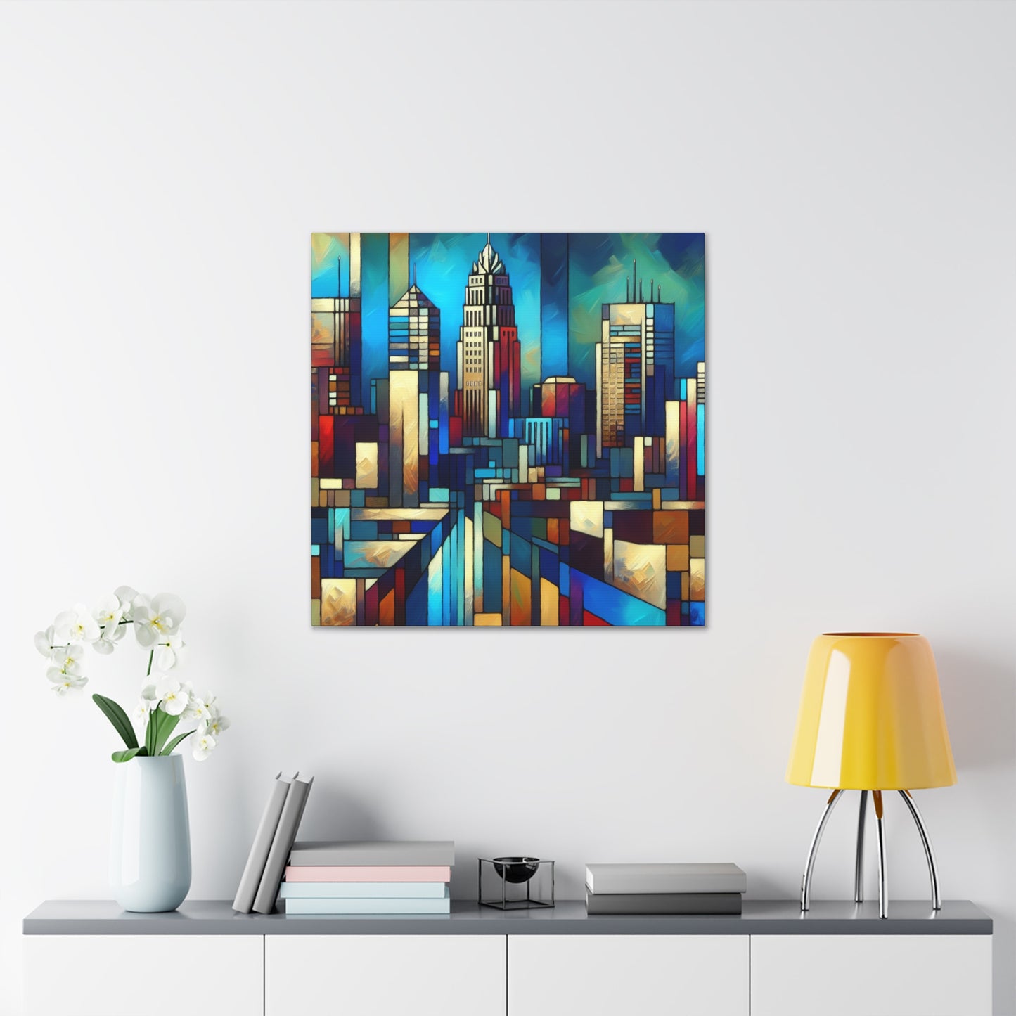 "Vibrant Raleigh Serenade" - Canvas