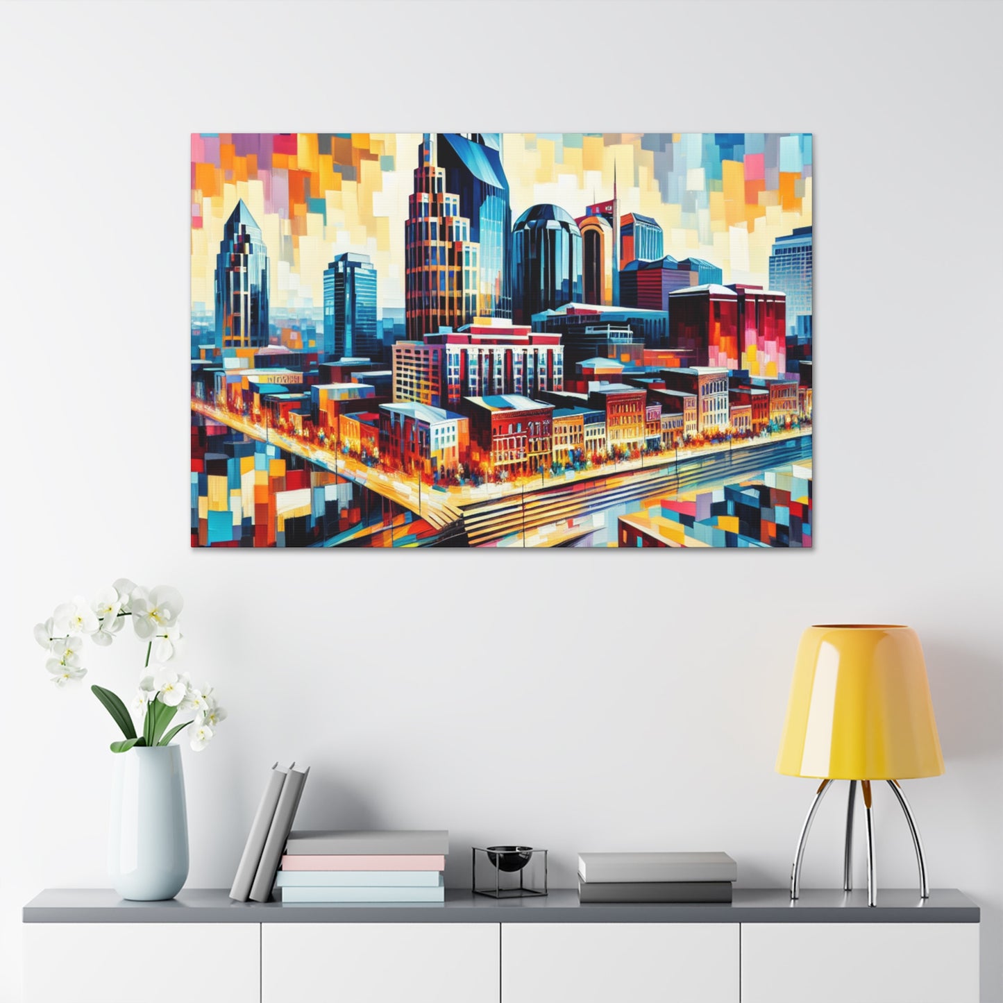 "Vibrant Nashville Melodies" - Canvas