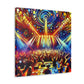 Rhythmic Night Reverberation - Canvas