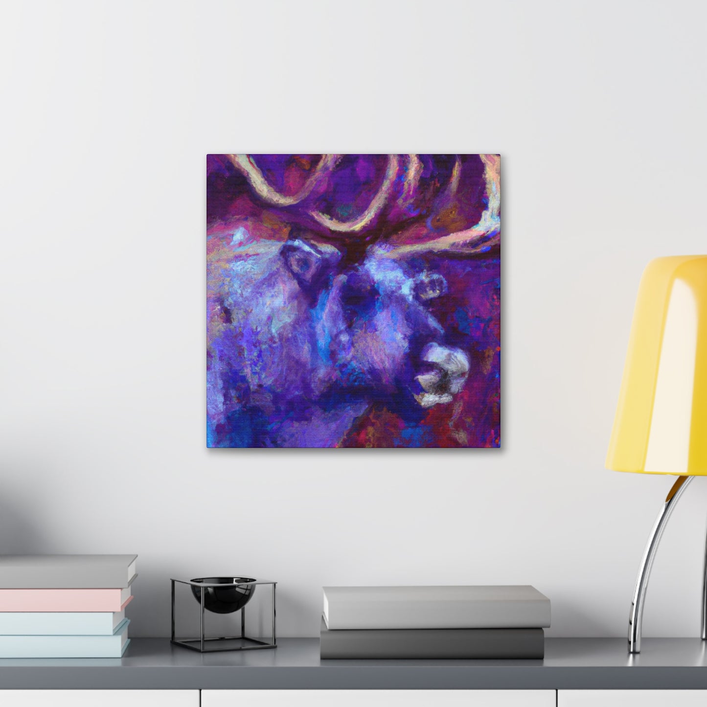 Reindeer Impressionism Scene - Canvas