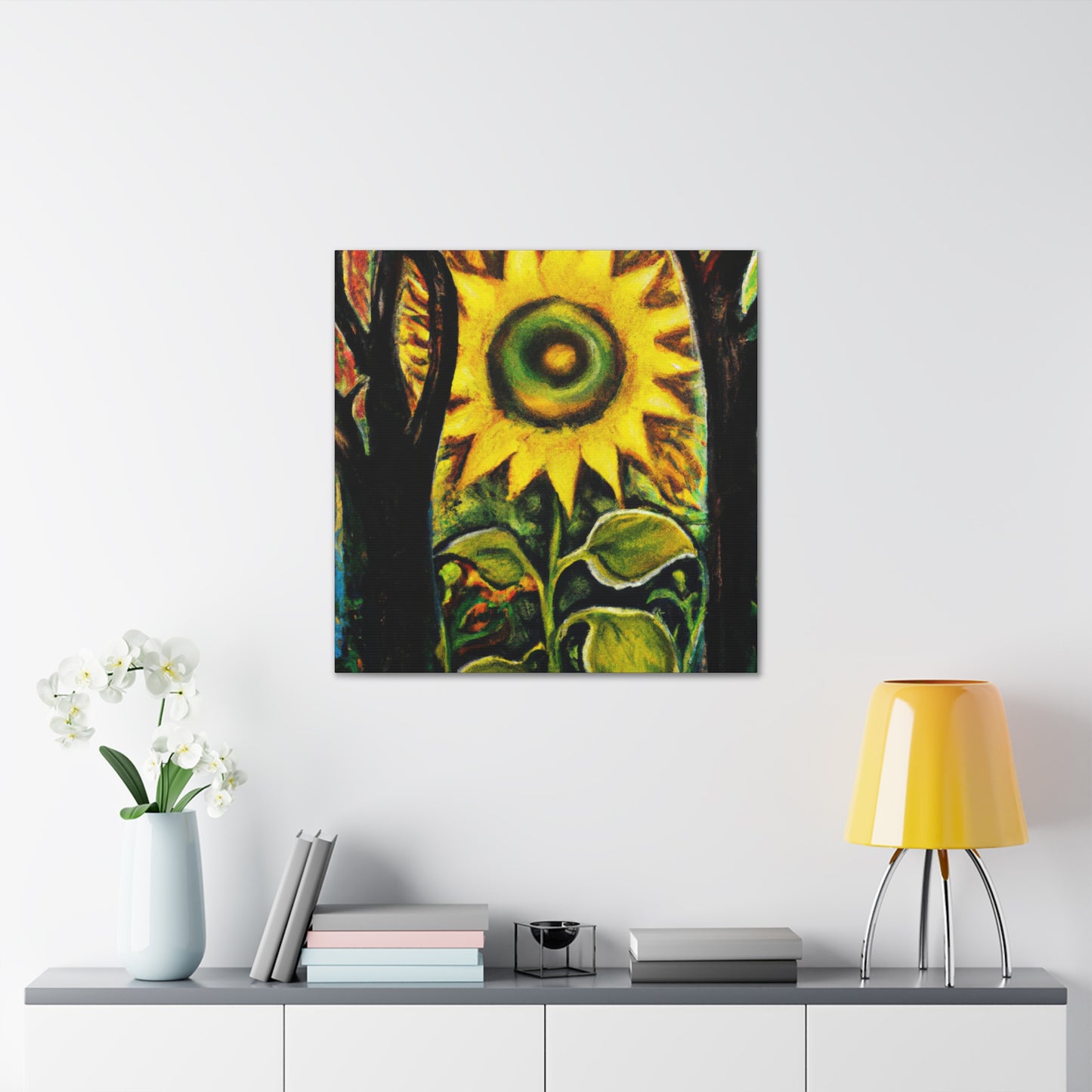 "Radiant Sparkling Sunflower." - Canvas