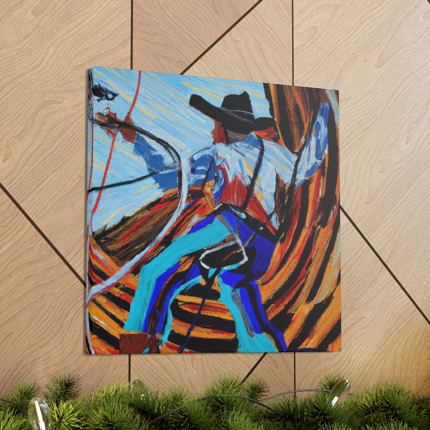 Lassoing Wild West Dreams - Canvas