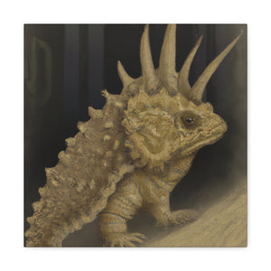 Horned Lizard Graffiti - Canvas