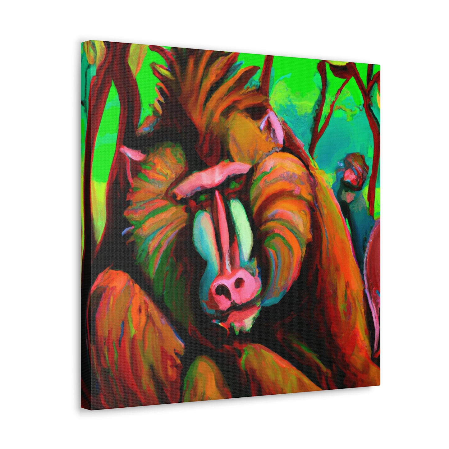 Baboon by Rococo. - Canvas