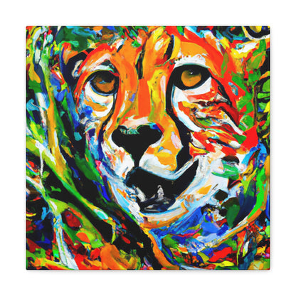 "Cheetah in Impressionism" - Canvas