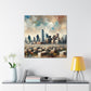 "Colorful Metropolis Unveiled" - Canvas