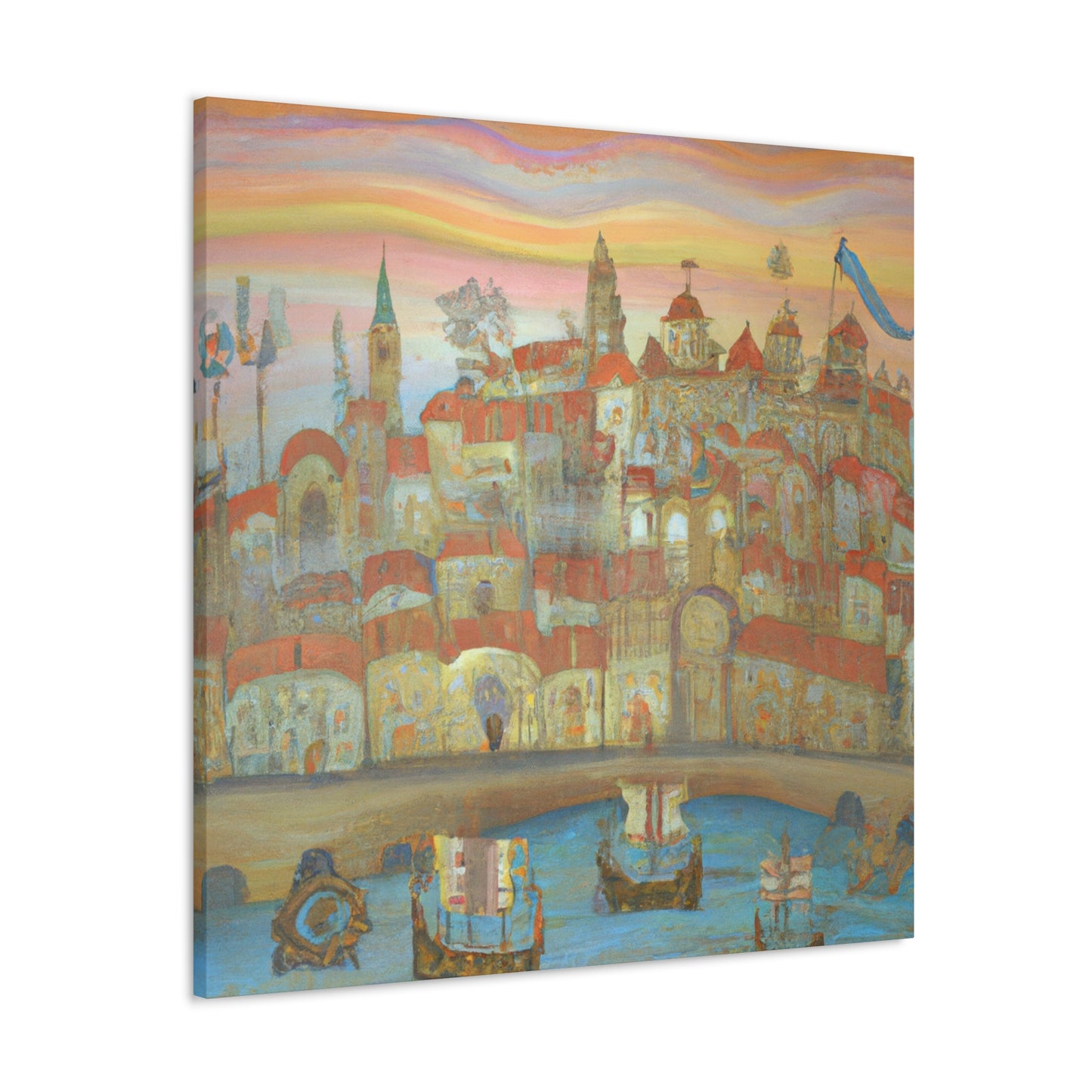 Cityscape at Sunset - Canvas