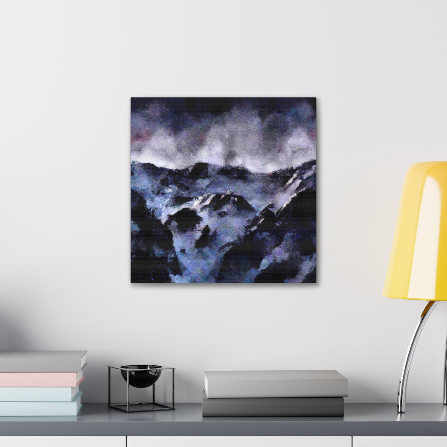 Snowy Mountain Vista - Canvas