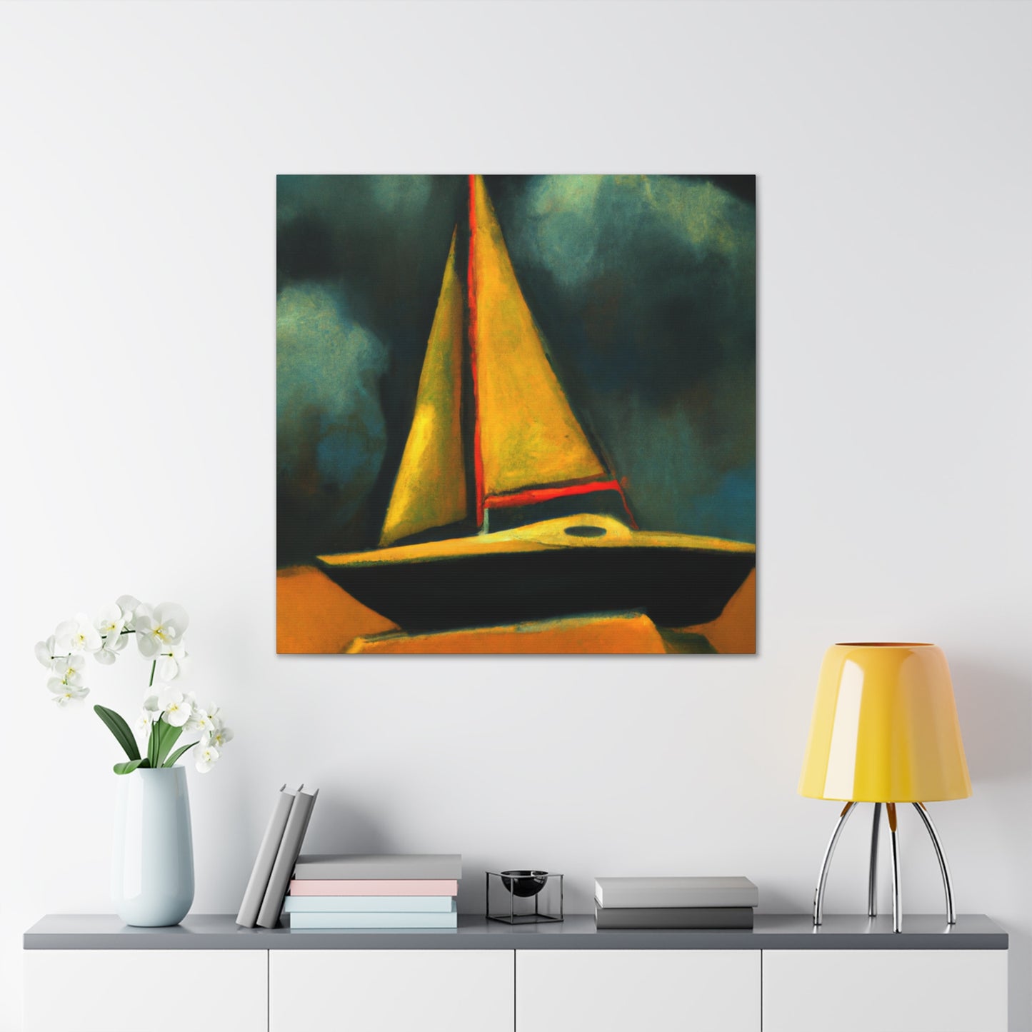 "Boats in the Fog" - Canvas