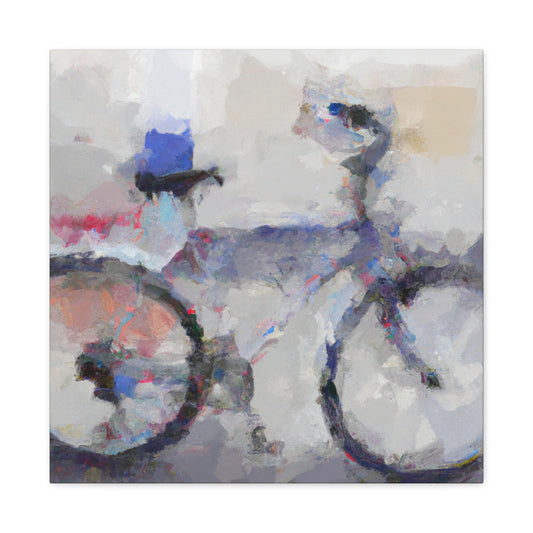 "Bicycle in Expressionism" - Canvas