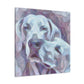 "Weimaraner In Impressionism" - Canvas