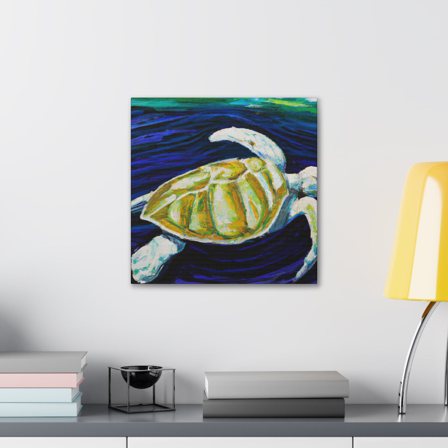 "Sea Turtle Dreamscape" - Canvas