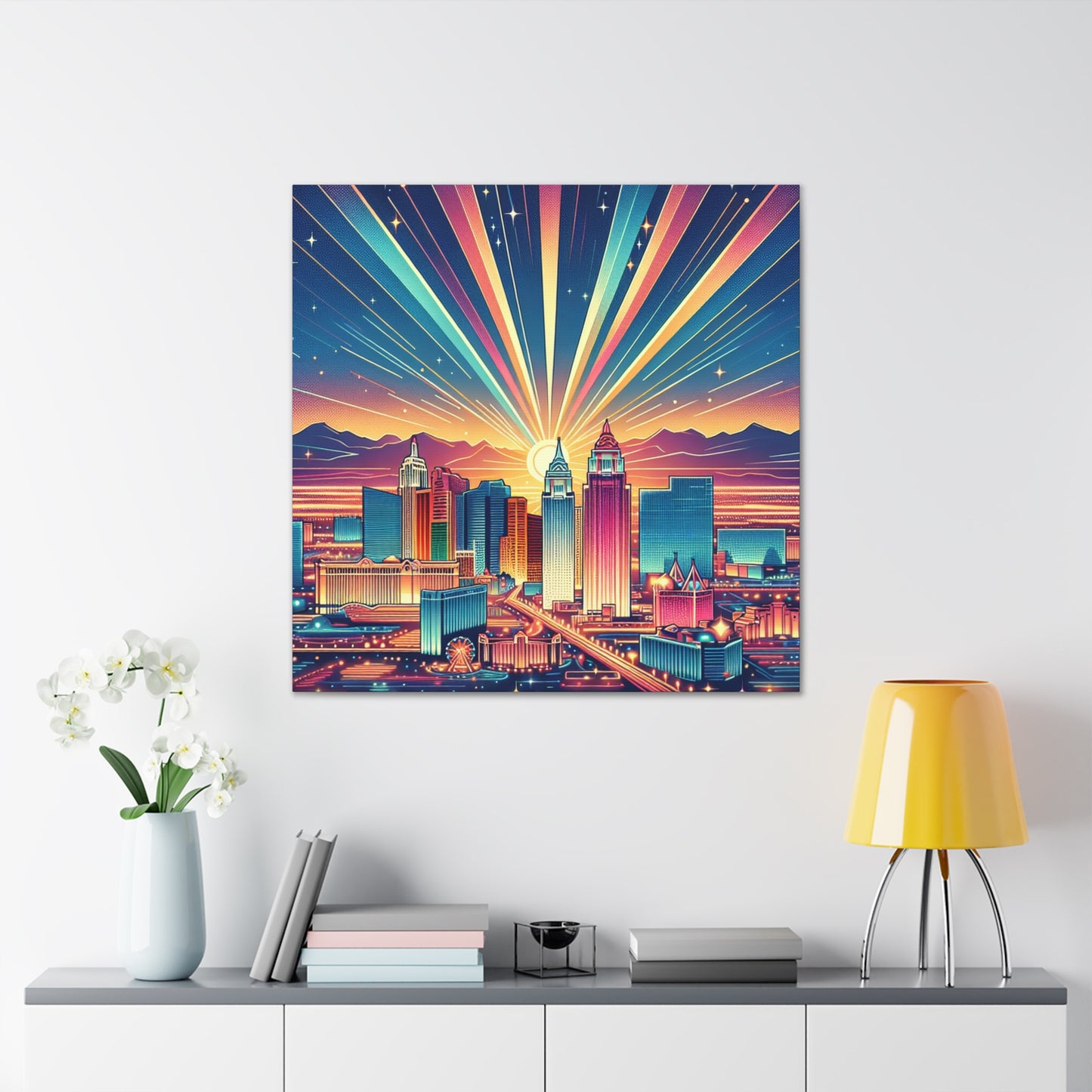 "Desert Jewel Glows" - Canvas