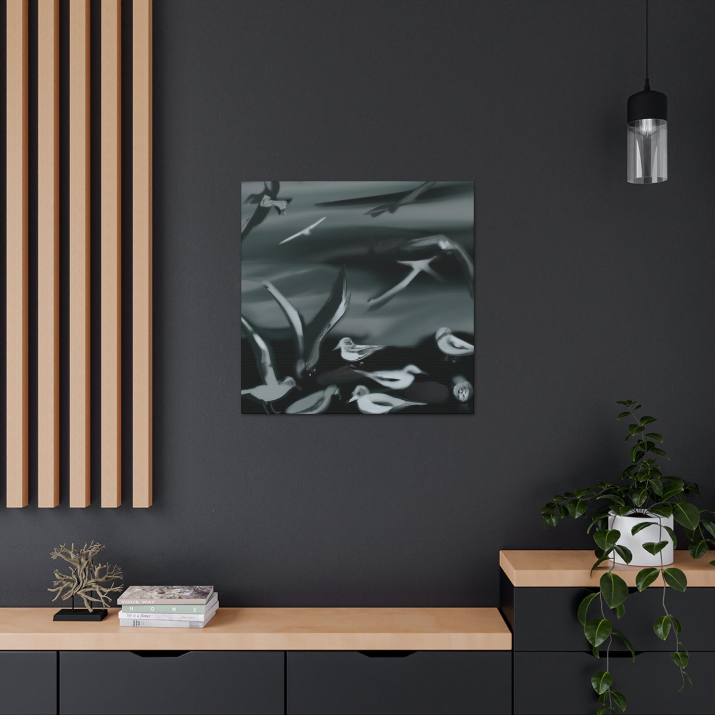 Sea Birds in Flight - Canvas