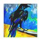 American Crows Take Flight - Canvas