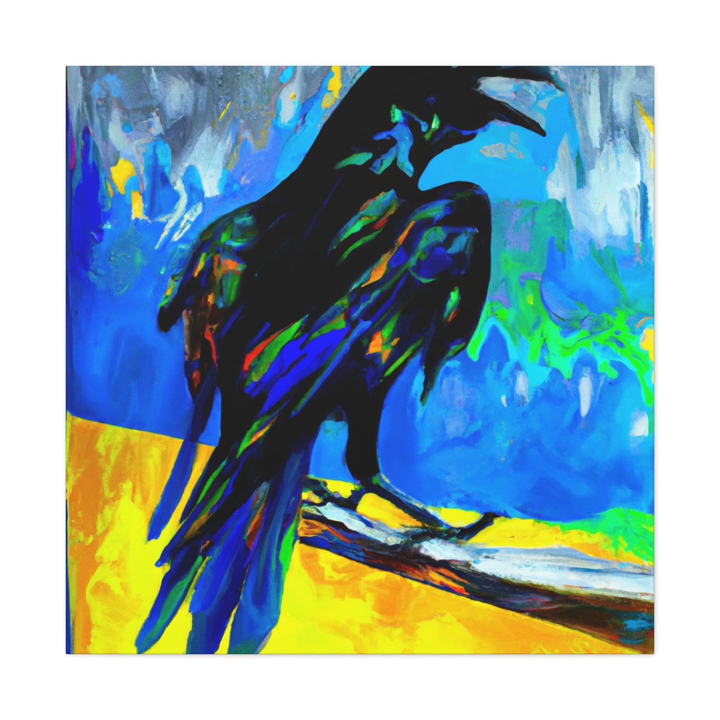 American Crows Take Flight - Canvas