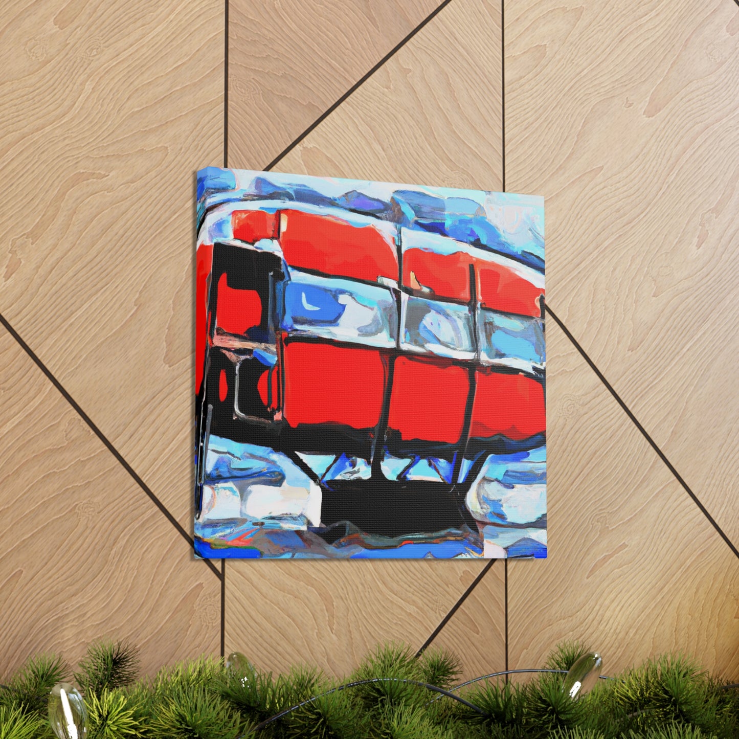 "Blimp In Abstract Form" - Canvas