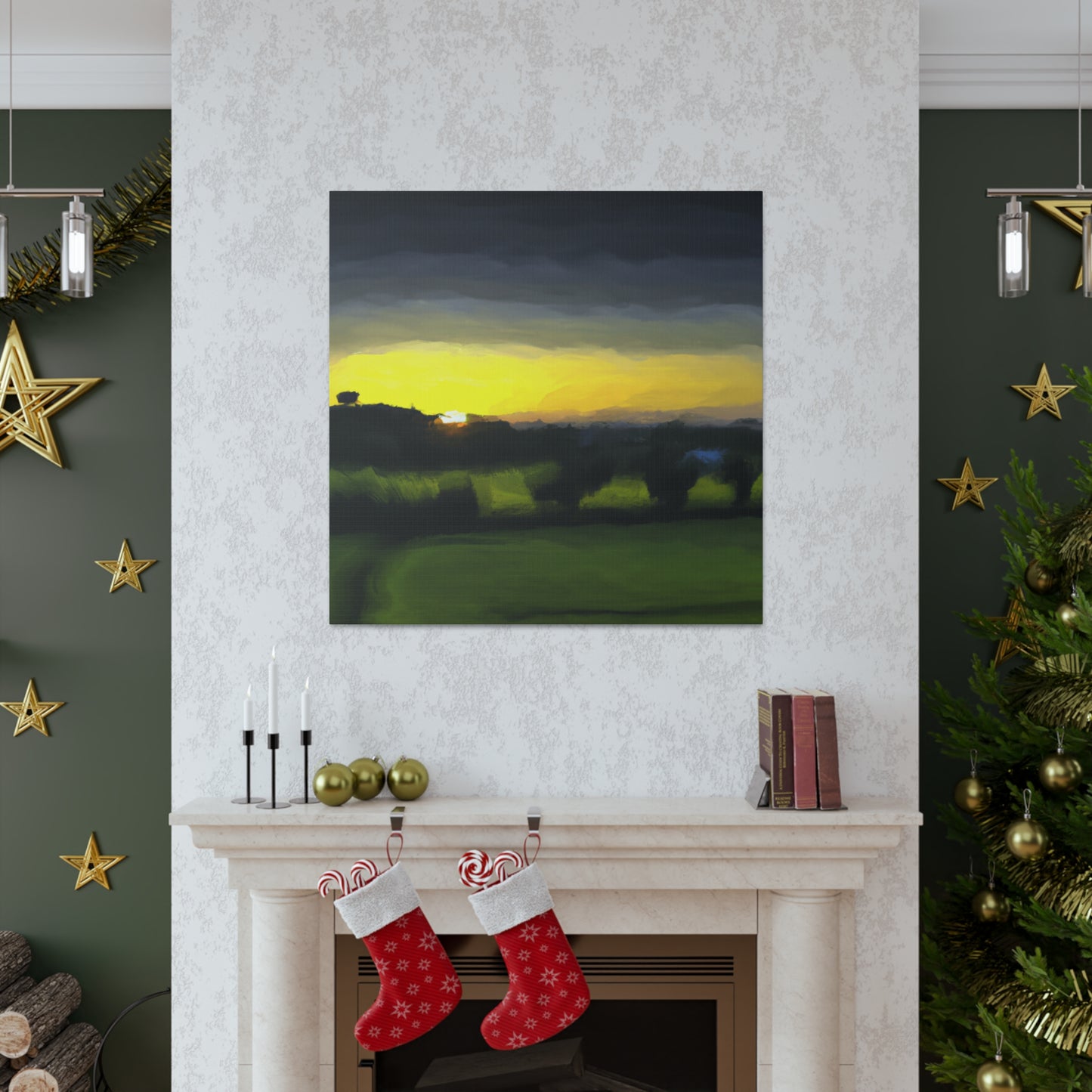 Countryside at Dawn - Canvas