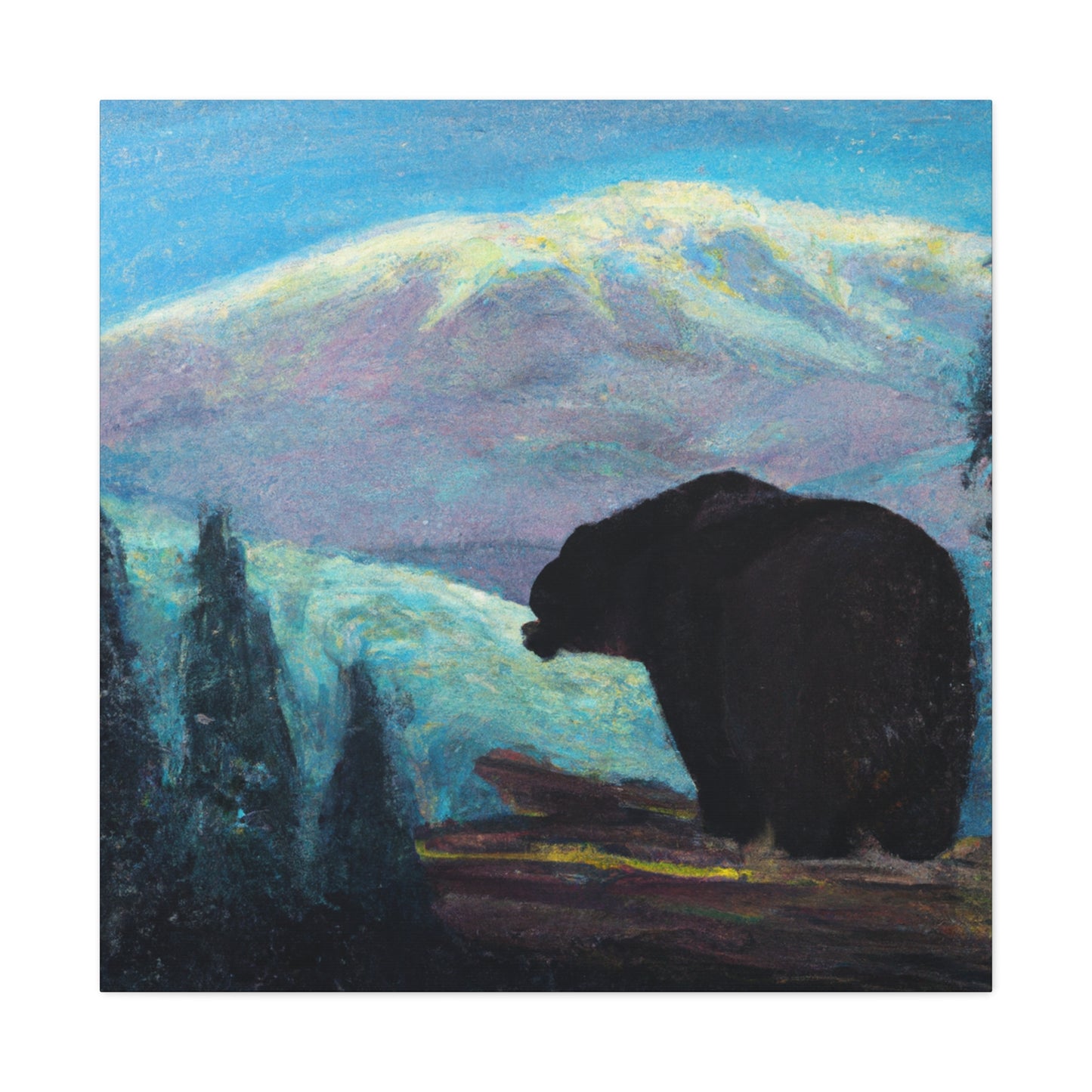 "The Black Bear Monolith" - Canvas