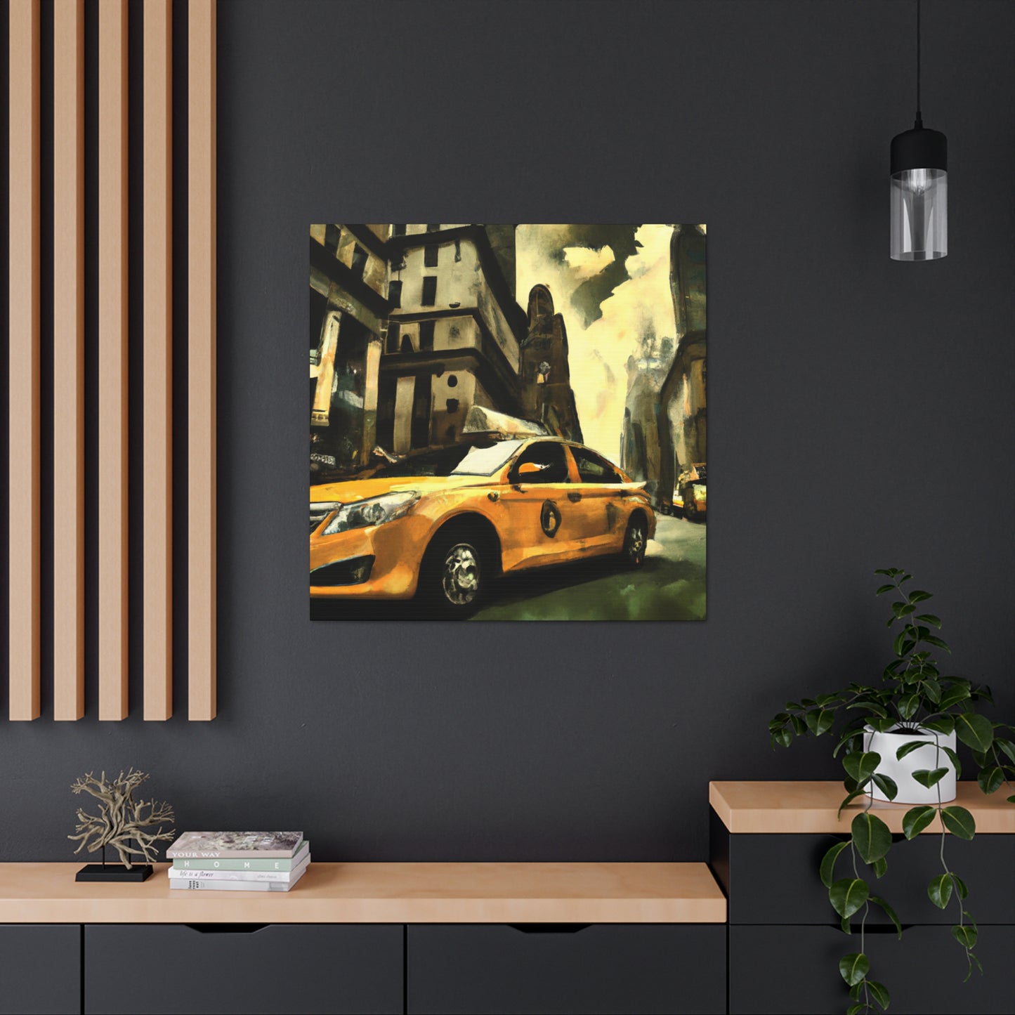 Taxi in the Night - Canvas