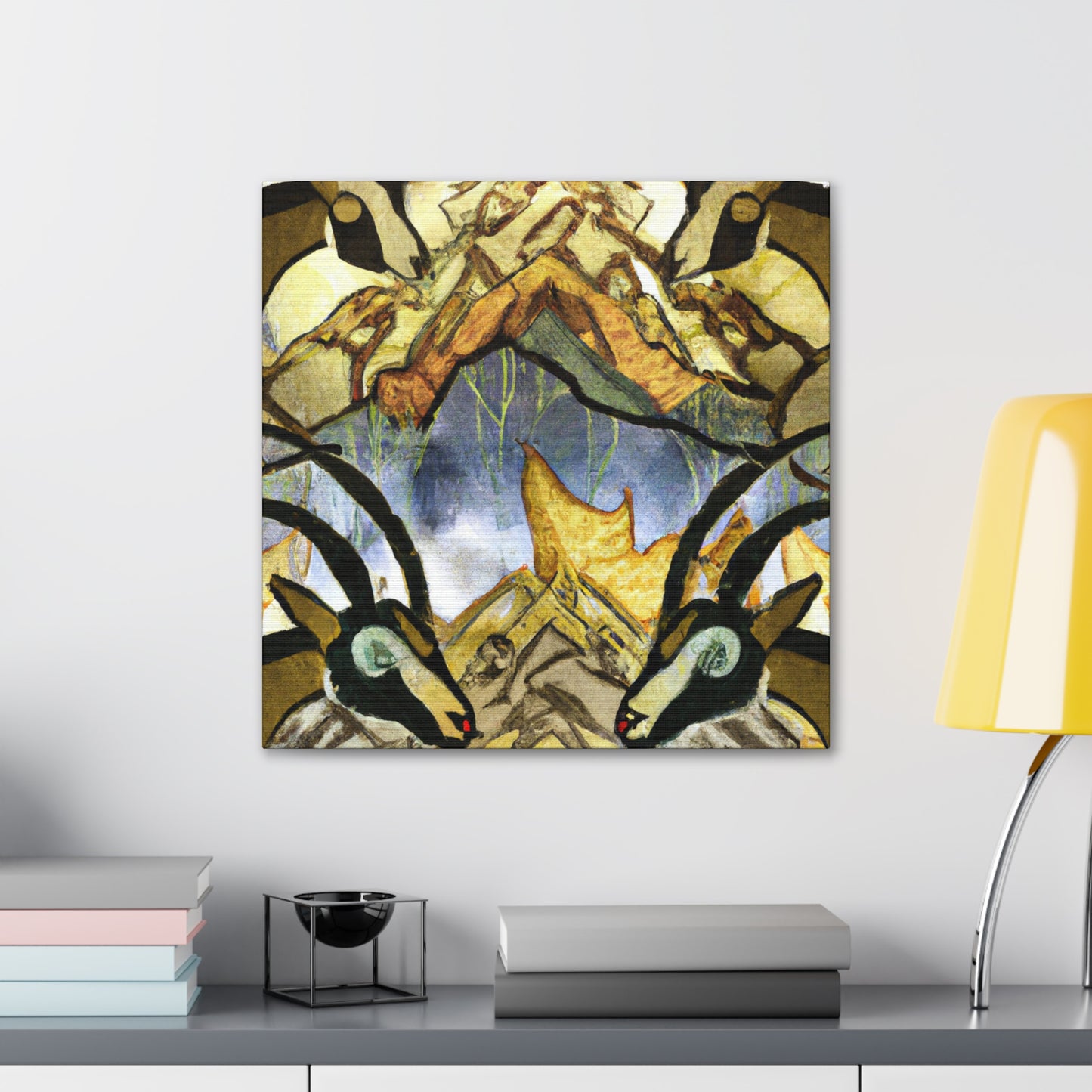 Ibex in Art Deco - Canvas