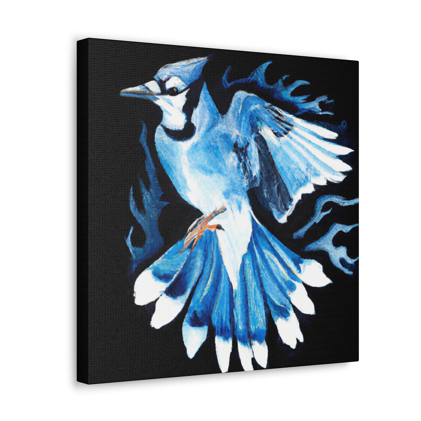 Blue Jay in Bloom - Canvas