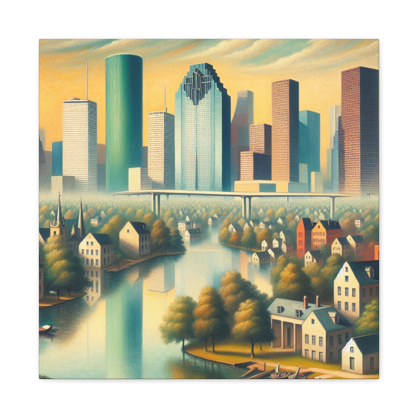 "Enigmatic Dream of Houston" - Canvas