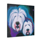 "Surreal Old English Sheepdog". - Canvas