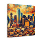 "Urban Enigma: Dallas Skies" - Canvas