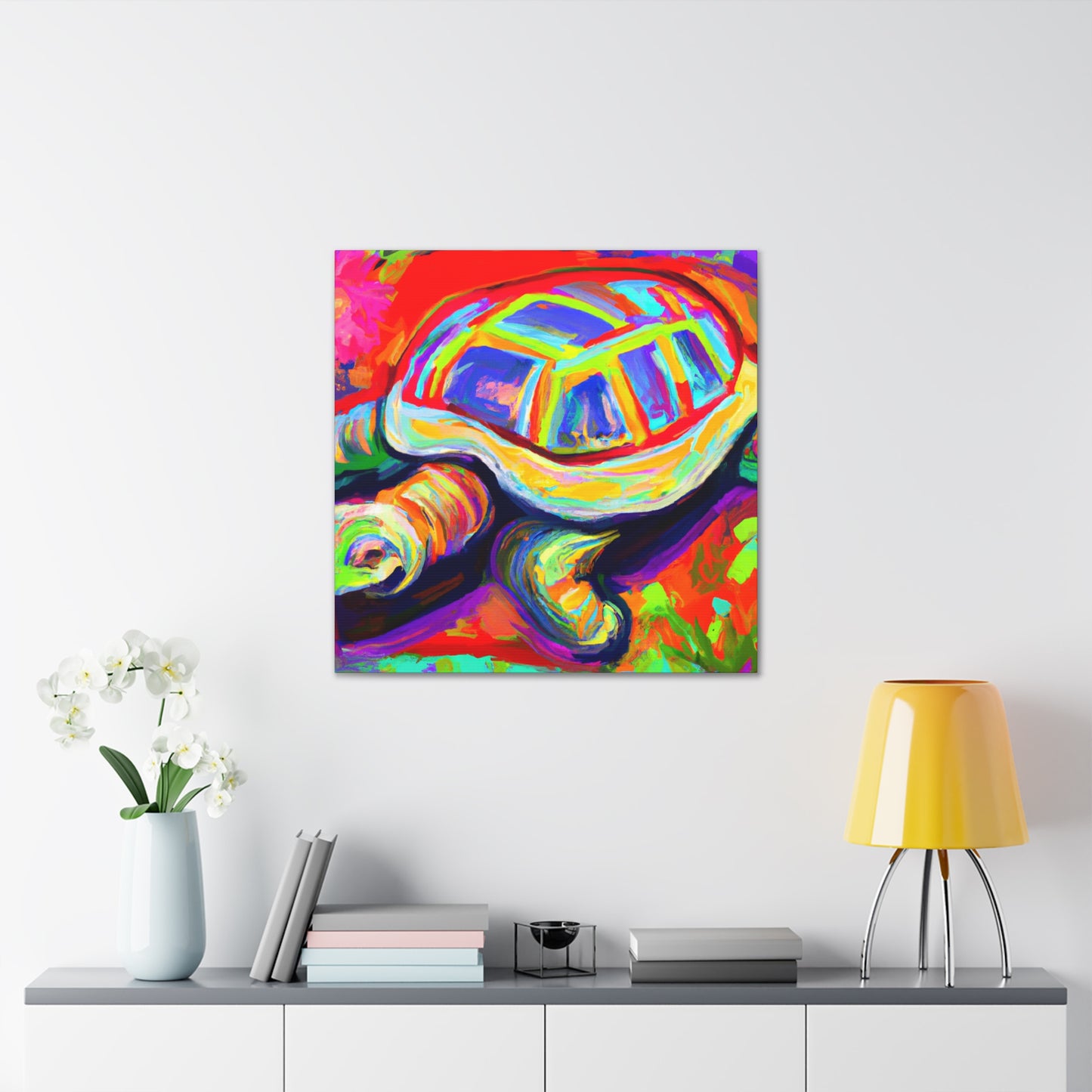 "Tortoise in Impressionism" - Canvas