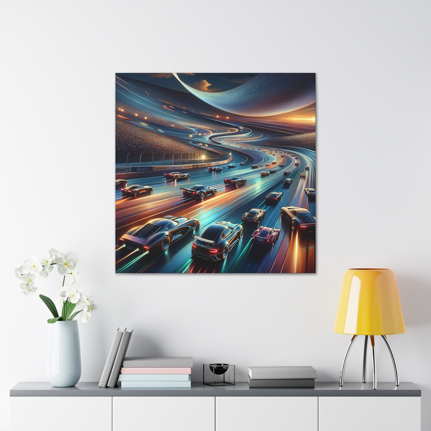 Thundering Velocity at Dusk - Canvas