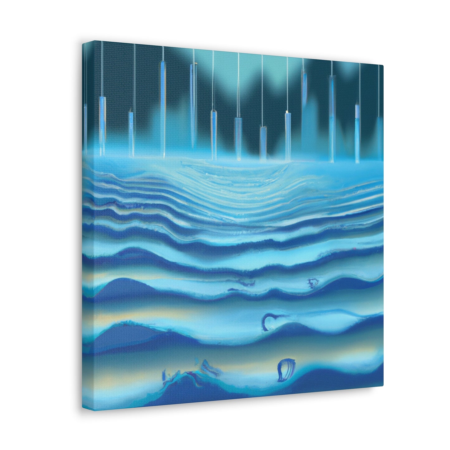 "Sonic Art Deco Wave" - Canvas