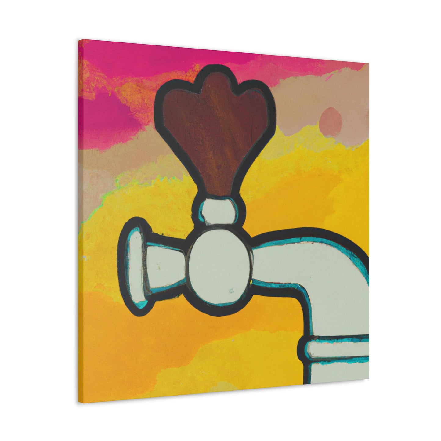 Bar's Fauvist Tap. - Canvas