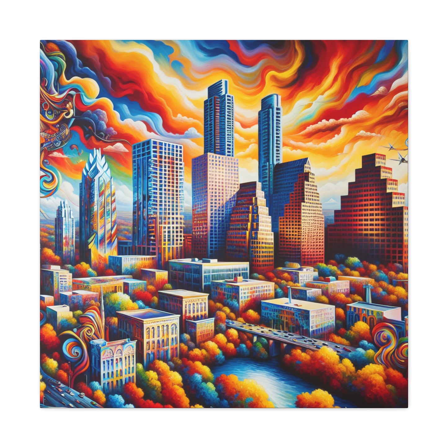 "Enigmatic Austin Dreamscape" - Canvas