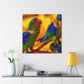 "Conures in Impressionism" - Canvas