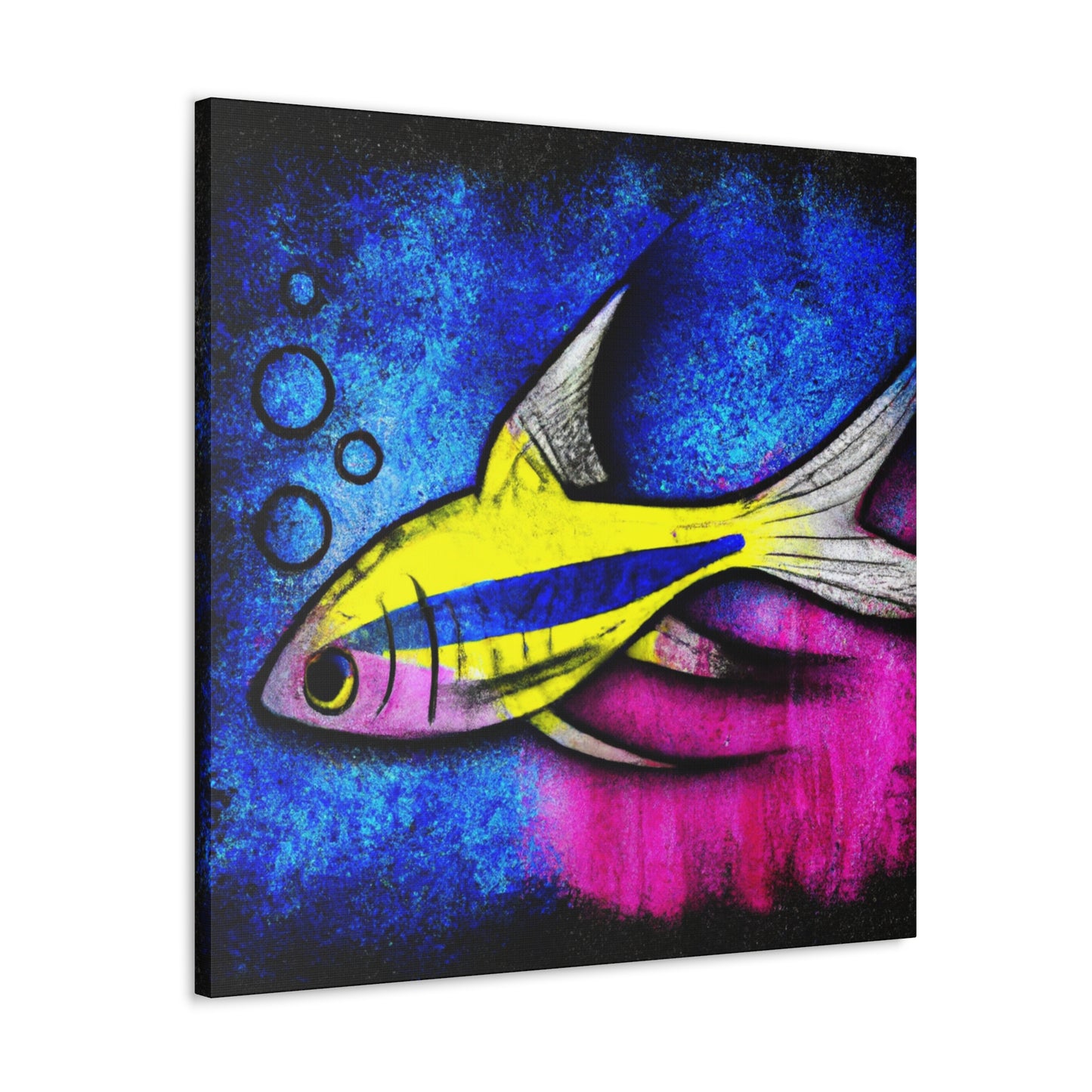 "Swordtail Sword Swirling" - Canvas