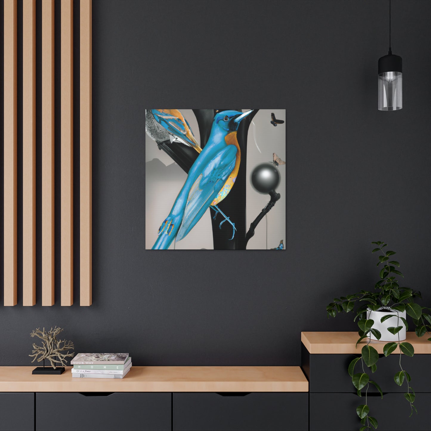 "Bluebird of Surrealism" - Canvas