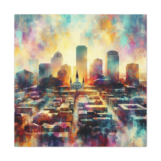 "Vibrant Crescent City" - Canvas